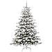 Albero di Natale Artificiale con Rami Pieghevoli Bianco 210 cm - Foto miniatura 3