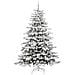 Albero di Natale Artificiale con Rami Pieghevoli Bianco 210 cm - Foto miniatura 4