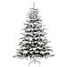 Albero di Natale Artificiale con Rami Pieghevoli Bianco 210 cm - Foto miniatura 5