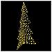 Albero di Natale con 240 LED Bianco caldo 180 cm Rattan - Foto miniatura 3