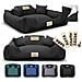 115x95 cm KINGDOG MM43 Cuccia per cani personalizzabile nera - Foto miniatura 1