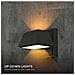Lampada LED da Muro 15W 120LM /W Doppio Fascio Luminoso Colore Nero 4000K IP65, colore Nero - Foto miniatura 4