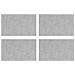 Dischi Quadrati 4 pcs Argento 50 x 30 cm Alluminio - Foto miniatura 1
