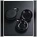 Mini Posacenere Portatile Rotondo Con Custodia Antiurto In Eva E Anello Per Appendere White+black - Foto miniatura 2