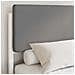Letto con Testiera Rivestita Grigio chiaro 100 x 200 cm - Foto miniatura 2