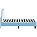 Struttura letto per bambini con testata Blu 70 x 140 cm PU - Foto miniatura 6