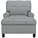 Chaise Lounge Grigio chiaro 91 x 157 x 91 cm Tessuto - Foto miniatura 4
