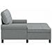 Chaise Lounge Grigio chiaro 91 x 157 x 91 cm Tessuto - Foto miniatura 5