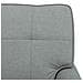 Chaise Lounge Grigio chiaro 91 x 157 x 91 cm Tessuto - Foto miniatura 9