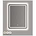 Specchio Con Led Vkh1058-argento-vetro-60x3,5x80 Cm - Foto miniatura 5