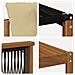 Set di divani da esterno con cuscino 6 pcs Naturale e Beige - Foto miniatura 8