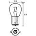 Cp. lamp. 12v. ba15s 21w 1filam Cromo-bianco (p21w)  - Foto miniatura 5