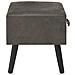 Comodino Grigio 40x35x40 Cm In Velluto - Foto miniatura 5