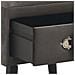 Comodino Grigio 40x35x40 Cm In Velluto - Foto miniatura 6
