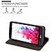 Custodia Compatibile Con Lg G3 Stylus In Rosso Mela - Coperchio Protettiva Con Chiusura Magnetica, Funzione Stand E Tasca Per Le Carte - Foto miniatura 6