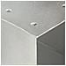Connettori Per Pali A Forma Di X 4 Pz Metallo Zincato 81x81 Mm - Foto miniatura 2