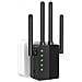Wifi Range Extender Router Ripetitore Di Segnale Internet 1200 Mbps Amplificatore Wireless Dual Band 2.4g E 5ghz Con Segnale Led Intelligente - Alta Velocità, Configurazione Con Pulsante Wps Porta Ethernet - Foto miniatura 3