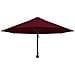 Ombrellone a Muro con Palo in Metallo 300 cm Rosso Borgogna - Foto miniatura 2