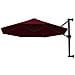 Ombrellone a Muro con Palo in Metallo 300 cm Rosso Borgogna - Foto miniatura 7