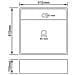 Lavabo Troppopieno Quadrato Grigio Scuro Opaco 41x41cm Ceramica - Foto miniatura 3