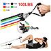 Bande Di Resistenza Esercizio Set 5pcs Bande Di Tensione Forza Di Formazione Fitness Tubi Con Maniglie Porta Di Ancoraggio Cinturini Alla Caviglia Borsa Per Il Trasporto Allenamento Guide E Banda Di Guardia Attrezzature Per Uomini E Donne - Foto miniatura 2