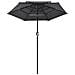Ombrellone a 3 Livelli con Palo in Alluminio Antracite 2 m - Foto miniatura 2