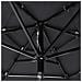 Ombrellone a 3 Livelli con Palo in Alluminio Antracite 2 m - Foto miniatura 3