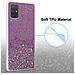 Custodia Compatibile Con Samsung Galaxy A71 5g In Viola Con Glitter - Coperchio Protettivo In Silicone Tpu Flessibile Con Glitter Scintillanti - Foto miniatura 4