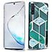 Custodia Compatibile Con Samsung Galaxy Note 10 In Marmo Oro Bianco Verde Scuro No. 6 - Coperchio Protettivo In Silicone Tpu Con Motivo A Mosaico - Foto miniatura 1
