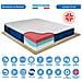 Materasso Memory Ginseng 3 Strati Multionda A 7 Zone Differenziate Con Fodera Gli Ioni D'argento H25 Per Letto Matrimoniale 160x190 - Foto miniatura 1