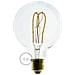 Lampadina Led E27 G95 5w Bumped Pera Regolabile Filamento Cbl700141 Bianco Caldo 2200k 135x95 Mm Vetro - Foto miniatura 1