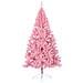 Albero di Natale Artificiale a Metà con Supporto Rosa 240cm PVC - Foto miniatura 7