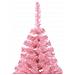 Albero di Natale Artificiale a Metà con Supporto Rosa 240cm PVC - Foto miniatura 8