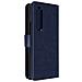 Cover Per Samsung Z Fold4, Portacarte E Chiusura Linguetta Magnetica Blu - Foto miniatura 2