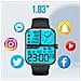 Smartwatch Watch Cl Activity Tracker Waterproof Ip67 Nero - Foto miniatura 3