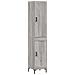 Credenza Grigio Sonoma 34,5x34x180 Cm In Legno Multistrato - Foto miniatura 2