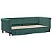 Divano Letto Estraibile Cassetti Verde Scuro 80x200cm Velluto - Foto miniatura 2