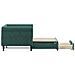 Divano Letto Estraibile Cassetti Verde Scuro 80x200cm Velluto - Foto miniatura 3