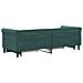 Divano Letto Estraibile Cassetti Verde Scuro 80x200cm Velluto - Foto miniatura 4