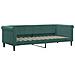 Divano Letto Estraibile Cassetti Verde Scuro 80x200cm Velluto - Foto miniatura 5