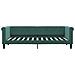 Divano Letto Estraibile Cassetti Verde Scuro 80x200cm Velluto - Foto miniatura 6