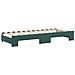 Divano Letto Estraibile Cassetti Verde Scuro 80x200cm Velluto - Foto miniatura 7
