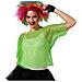 Maglia A Maniche Corte Donna Griglia Verde - Foto miniatura 1