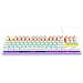 Tastiera Con Cavo 3760162066326 per Gaming (Layout Francese AZERTY) Colore Bianco - Foto miniatura 4