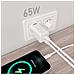 ASCH-65W2P039-W Caricabatterie per dispositivi mobili Universale Bianco AC Ricarica rapida Interno - Foto miniatura 3