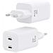 ASCH-65W2P039-W Caricabatterie per dispositivi mobili Universale Bianco AC Ricarica rapida Interno - Foto miniatura 5