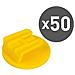 Conf. 50 Pz Clip Adesiva Gialla Per Telepass V5 - Foto miniatura 1