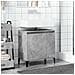 Mobile Lavabo Grigio Cemento 58x33x60 Cm In Legno Multistrato - Foto miniatura 3