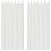 Tende In Voile Con Passanti 2 Pz Bianco 140x245 Cm - Foto miniatura 1