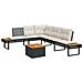 Set Divani Da Giardino 2 Pz Con Cuscini Nero Polyrattan Acacia - Foto miniatura 1